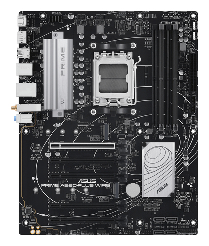 ASUS PRIME A620-PLUS WIFI6, AMD, Socket AM5, AMD Ryzen 7000 Series, DDR5-SDRAM, 192 GB, DIMM